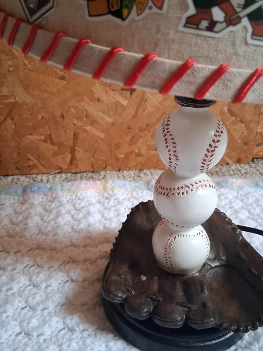 Baseball Desk Lamp (ceramic on bottom)